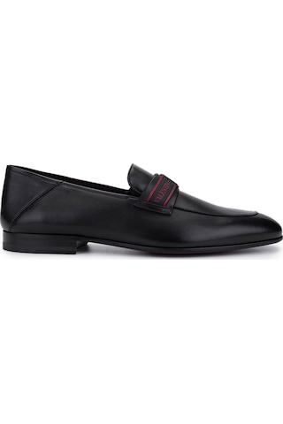 Valentino Valentıno Erkek Hakiki Deri Siyah Loafer Ayakkabı 667 20090 Erk Ayk Y23 Black Siyah