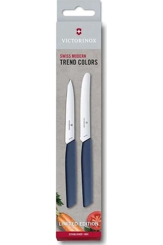 Vıctorınox Swiss Modern 2Li Bıçak Seti Marine Le 2022 Limitli Üretim 6.9096.2L3