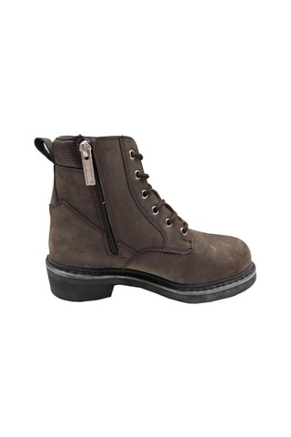 Harley Davidson Jim Hakiki Deri Unisex Bot Kahverengi