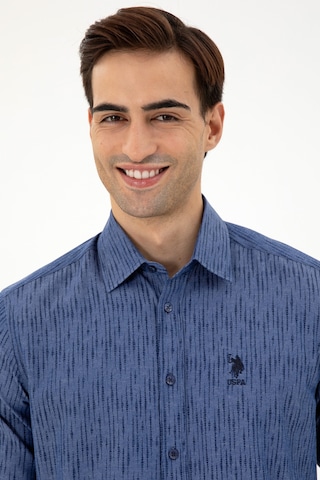 U.s. Polo Assn. Erkek Lacivert Gömlek Desenli 50296864-vr033 Lacivert