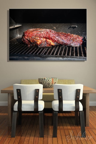 Aromatik Ve Gevrek Bir Dış Kabuğa Bark Sahip Dana Göğüs Eti Brisket Yatay Kanvas Tablo 3560