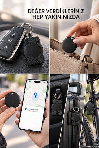 Akıllı Takip Cihazı - Manyetik Kılıf Tasarımlı Ios Android Uyumlu Airtag Akıllı Gps