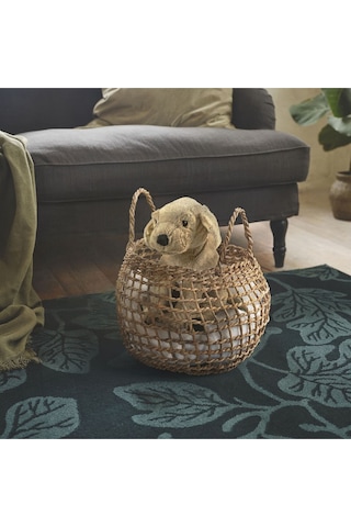 Dekoratif Sepet, Rattan Muz Lifi Natural