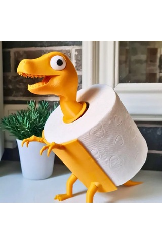 Jian Fan Dinozor Kağıt Rulo Tutucu 3d Baskısüleri
