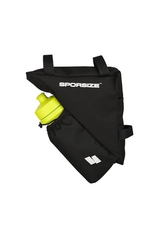 Sporsize Bisiklet Kadro Arası Matara Hazneli Su Geçirmez Çanta Açık Gri