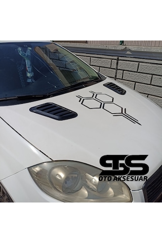 Fiat Linea Uyumlu Piano Black Kaput Üstü Havalandırma Izgarası