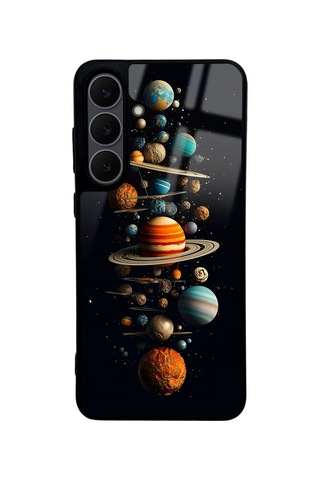 Samsung Uyumlu S25 Fe Kılıf Kamera Lens Korumalı Desenli Silikon Üstün Koruma Erd Pembe