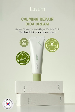 Luvum Bariyer Onarımı Destekleyen Centella Özlü Nemlendirici, Yatıştırıcı Luvum Calming Repair Cica Cream