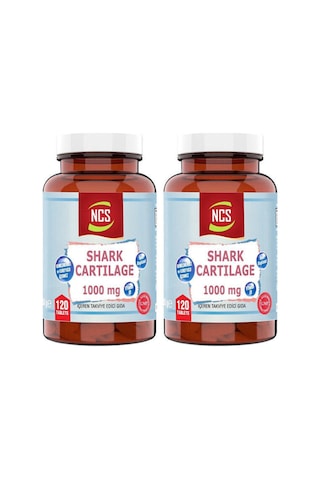 Köpek Balığı Kıkırdağı + Demir + Vitamin D 3 + Shark Cartilage 120 Tablet 2 X Kutu