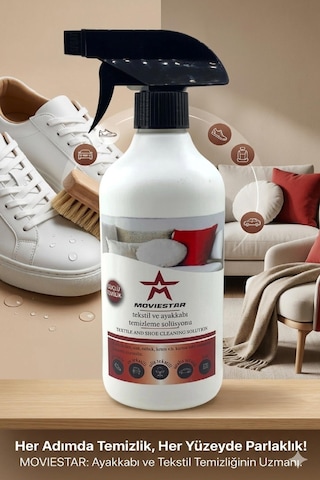 Qramed Moviestar Orthopedix Ayakkabı Ve Tekstil Temizleme Solüsyonu Köpük 500 Ml Çok Renkli