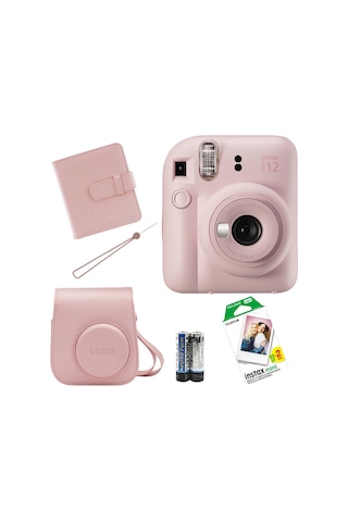 Fujifilm Instax Mini 12 Fotoğraf Makinesi + Askı + Pil + Çanta + 20'li Film + Albüm