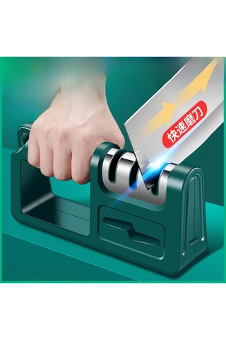 Yaozixa Mutfakta Çok Amaçlı Elden Bıçak & Makas Tasaklama Aleti - Hızlı Dört Fonksiyonlu, Dayanıklı Malzeme, Kompakt Tasarım