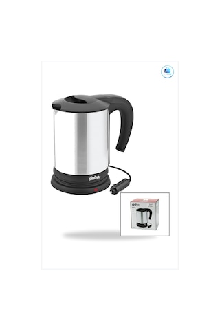 Araç İçi Su Isıtıcı Kettle 24v 0.8l 200w Paslanmaz Çelik Çakmaklı