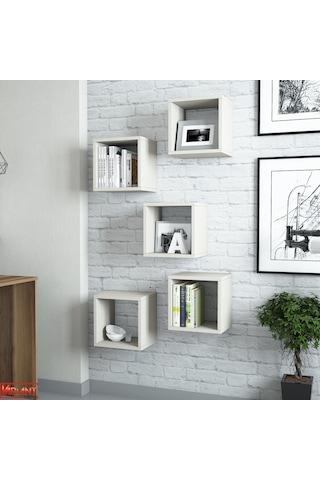 Variant Variant Box Duvar Rafı - Krem