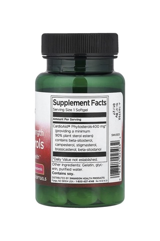 Takviye Swanson Vitamins, Plant Sterols, Maximum Strength, 60 Softgels