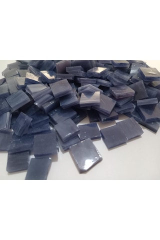 Mor Kare Vitray Cam Mozaik Taşı - Sanatsal Mozaik İçin Yaklaşık 10 X 10 Mm
