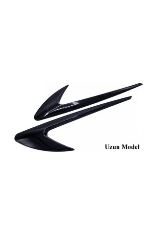 Piano Black Tampon Çamurluk Venti Çamurluk Izgara Body Kit Parlak Uzun Model