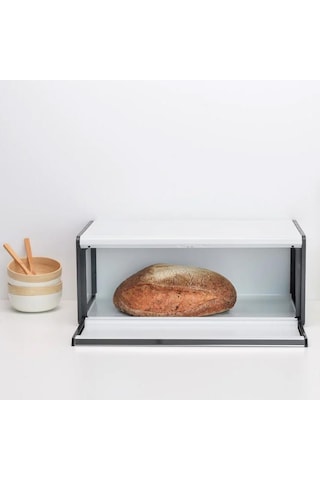 Brabantia Ekmek Saklama Kutusu Dikdörtgen Köşeli Beyaz 306006