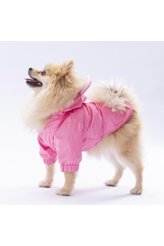 Pembe Sydney Köpek Montu Köpek Yağmurluk Köpek Kıyafeti Köpek Elbisesi