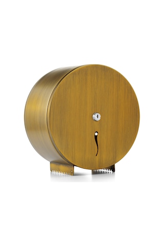 ARGESAN-Paslanmaz Çelik Jumbo Tuvalet Kağıtlığı MINI Q22 cm-ANTİK