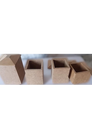 Hobi Adn Dekoratif Ve Kullanım Baharatlık Set Ahşap Mdf Ham Cnc Kesim El Yapım Ahşap