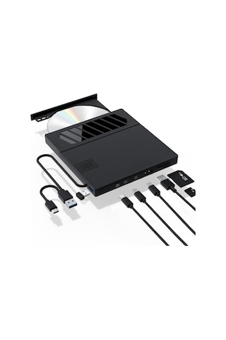 Sones Bt670 Sd Tf Kart Yuvalı Çok İşlevli Harici Optik Sürücü Dvd Yazıcı