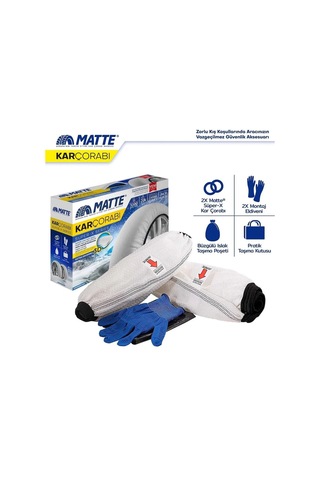 195/55/16 Medıum Size 62 Matte Oto Kar Çorabı Süper X