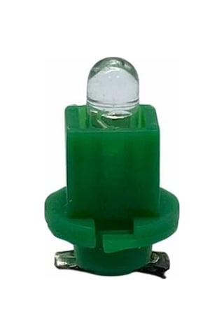12v Duylu Gösterge Ampulü Dipsiz 1.2 W Yeşil Arkadan Tırnak
