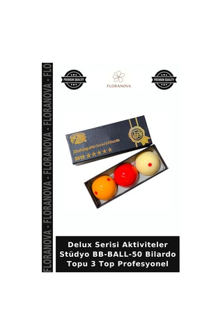 Delux Serisi Aktiviteler Stüdyo Bb-ball-50 Bilardo Topu 3 Top Profesyonel