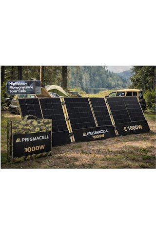 Prismacell 1000 Watt 1000w Katlanabilir Solar Panel Topcon Hücreli Yüksek Performanslı Katlanır Güneş Paneli