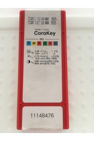 Tcmt090208-Mm Tcmt 1.8 1.5 2-Mm 2025 Karbur Uc 10 Lu Paket