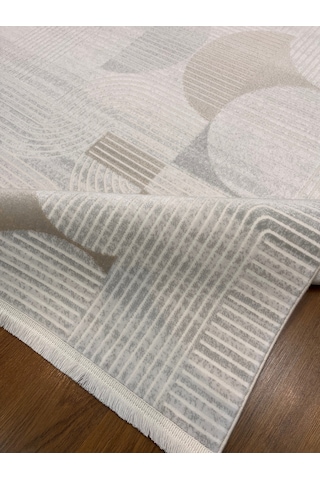 İskandinav Tarzı Natural Renkli Makina Halısı 160x230 Natural