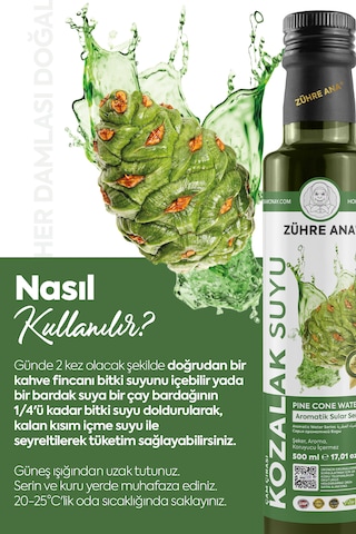 Ekstraktlı Çam Çırası Kozalak Suyu 500 Ml