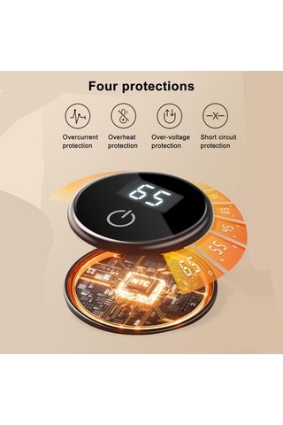 Çok Fonksiyonlu Aşağı Pamuk Susuz Elektrikli Isıtma El Isıtıcı Çanta Pembe