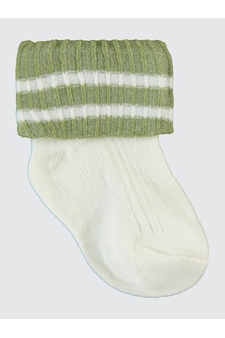 Civil Baby Bebek 3'lü Çorap Set 0-24 Ay Yeşil Yeşil
