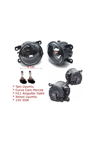 Renault Megane 2 Sis Farı Seti (2 Aded ) Ampüllü 8200074008 Renault Megane 2 Sis Farı Seti (2 Aded ) Ampüllü 8200074008