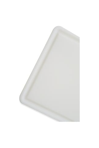 Türkay Polietilen Türkay Kesim Tahtası Polietilen Oluklu Plastik Levhası Beyaz 32,5*26,5*1 Cm