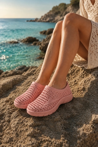 In Step Marina Kaymaz Eva Yumuşak Taban Kadın Pembe Deniz Ayakkabısı