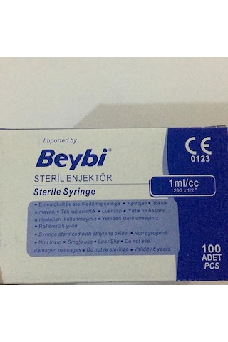 Beybi 1Ml İnsülin Enjektörü 100 Adet