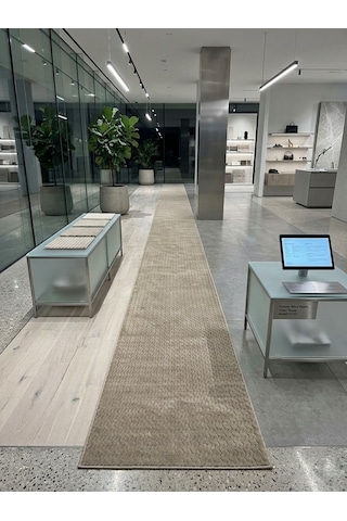 Diamond Dmr Halıcılık Kahverengi Modern Kaymaz Taban Çocuk Odası Salon Hol, Koridor Mutfak Yıkanabilir Jel Kesme Yolluk Halı