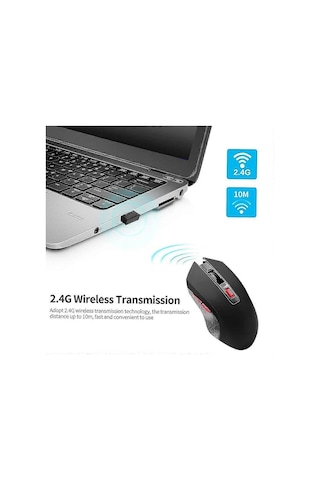 /ea/ywyt G817 Kablosuz Fare 2.4g Kablosuz Oyun Faresi 2400dpı 6 Düğmeli Optik Ergonomik Fare