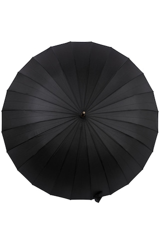 Newdaki 24 Telli Fiber Rüzgara Dayanıklı Premium Lux Şemsiye 1.kalite Siyah