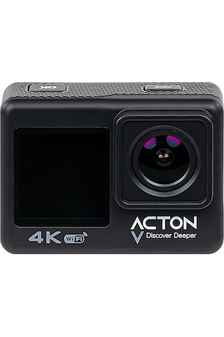 Acton Gold 4k Çift Ekranlı Aksiyon Kamerası Siyah