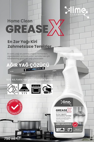 Lime Cleaner Greasex Süper Güçlü Yağ Çözücü 2'li