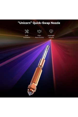 Geeroyoo Creality 0.6mm Hızlı Değiştirilebilir Yüksek Akış Nozulu - K1, K1 Max, K1c, K1 Se, Ender-3 V3 Ve Plus İçin Uyumlu