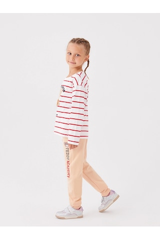 LC Waikiki Lcw Kids Pembe Beli Lastikli Baskılı Kız Çocuk Jogger Eşofman Altı Lıght Pınk