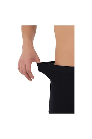 Erkek 3'lü Dikşsiz Mikro Fiber Boxer Seti Rahat Bel Lastiği Likralı Siyah