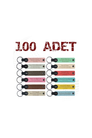 Mezuniyet Partisi İçin Tüm Sınıfa Özel, 100' Lü Set, Muhteşem lik Anı ve Hatıra Anahtarlığı