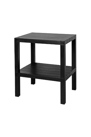Mithra Life 2 Katlı Plastik Siyah Banyo Mutfak Rafı Mıt1055 50 x 22