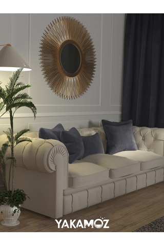 Br Yakamoz Karanlık Gri Kırlent , Yastık Kılıfı Kadife Görünümlü Velvet Touch Serisi Karanlık Gri